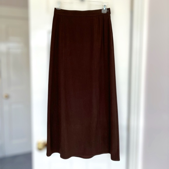 EUC Vintage Talbot's Long Brown A-Line Skirt, size 4 - Picture 1 of 8